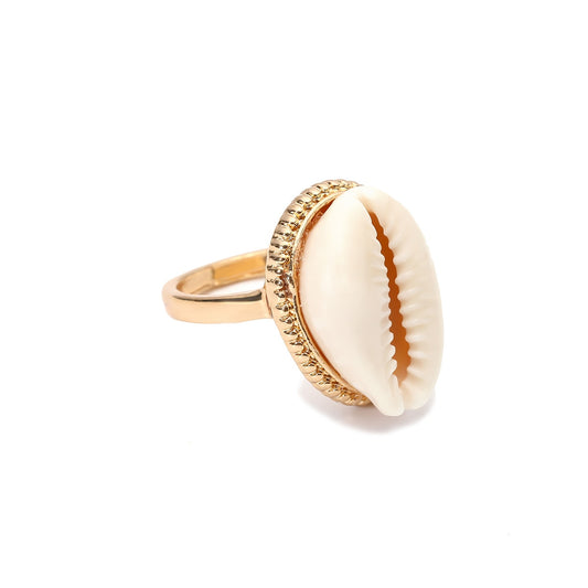 Bohemian Adjustable Antique Shell Ring