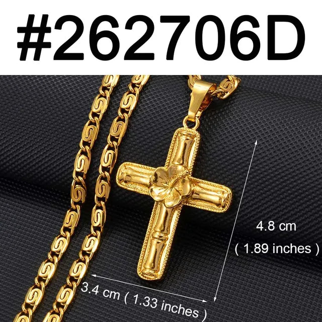 Cross Pendant Chain Necklaces Men/Women